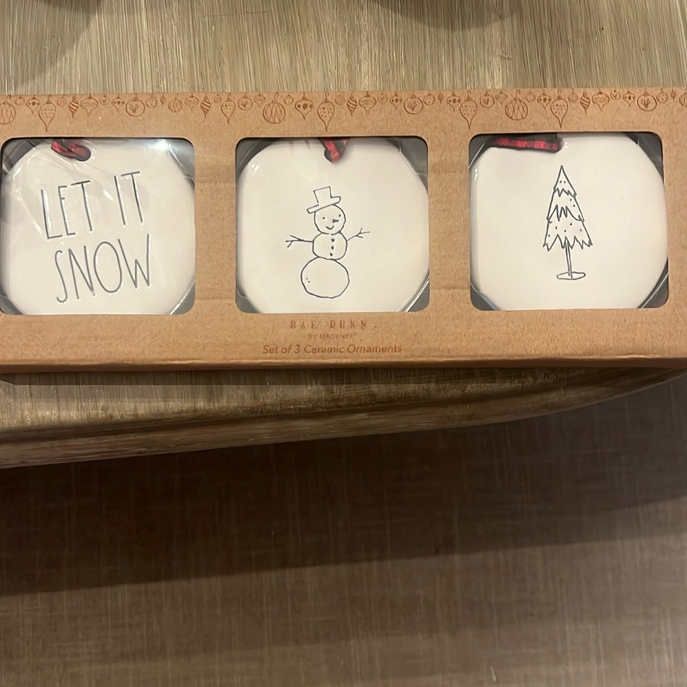 Rae Dunn Christmas ornaments